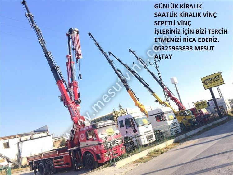 Günlük Saatlik Kiralık Vinç , Kiralık Sepetli Vinç , İnşaat İçin Vinç