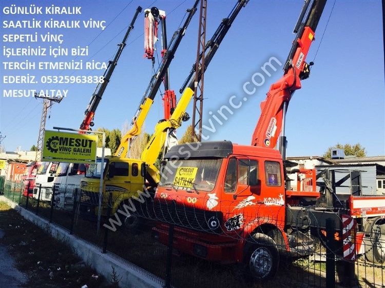 Günlük Saatlik Kiralık Vinç , Kiralık Sepetli Vinç , İnşaat İçin Vinç