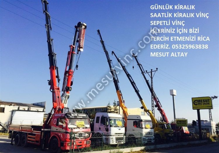 Günlük Saatlik Kiralık Vinç , Kiralık Sepetli Vinç , İnşaat İçin Vinç