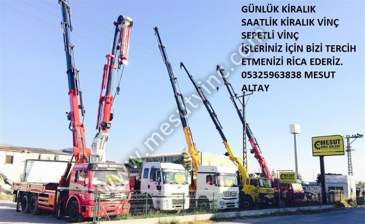 Günlük Saatlik Kiralık Vinç , Kiralık Sepetli Vinç , İnşaat İçin Vinç