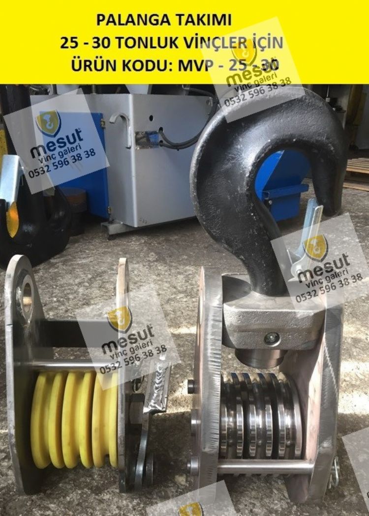 Satılık Vinç Palanga Takımı Satılık Kanca Çeşitleri 8 - 200 Tonluk Arası Vinçler İçin Palanga Takımı ve Kanca Çeşitleri