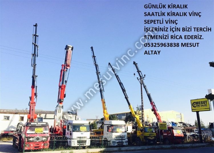 Günlük Saatlik Kiralık Vinç , Kiralık Sepetli Vinç , İnşaat İçin Vinç