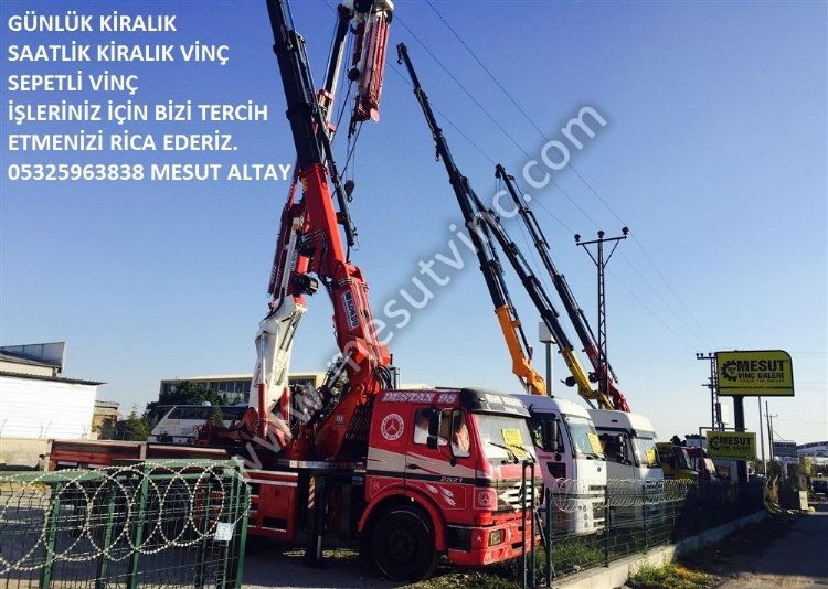 Günlük Saatlik Kiralık Vinç , Kiralık Sepetli Vinç , İnşaat İçin Vinç