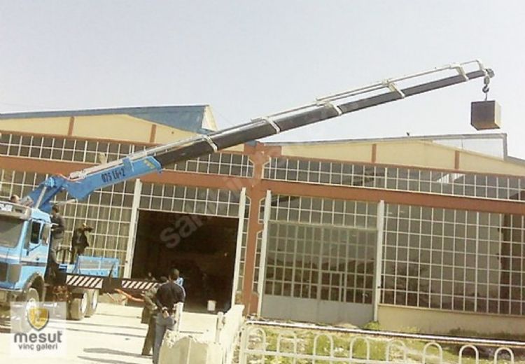 Satılık Yeni Sıfır Garantili 20 Tonluk Araç Üstü Yana Katlanır Bomlu Vinç Konya İmalattan Satılık Vinçler